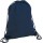 Drawstring Back Pack Bag 13.5" x 16.5" (navy blue)