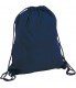 Drawstring Back Pack Bag 13.5" x 16.5" (navy blue)