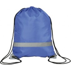 Reflective Drawstring Backpack Bag (blue)