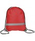Reflective Drawstring Backpack Bag (red)