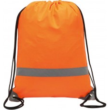 Reflective Drawstring Backpack Bag (orange)