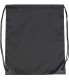 Drawstring Back Pack Bag 13.5" x 16.5" (black)