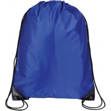 Drawstring Back Pack Bag 13.5" x 16.5" (royal blue)