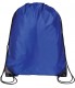 Drawstring Back Pack Bag 13.5" x 16.5" (royal blue)