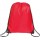 Drawstring Back Pack Bag 13.5" x 16.5" (red)