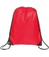 Drawstring Back Pack Bag 13.5" x 16.5" (red)
