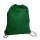 Drawstring Back Pack Bag 13.5" x 16.5" (dark green)