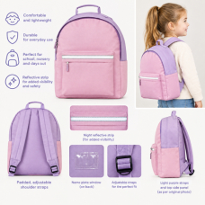 Girls Pink & Lilac Backpack Girls Pink & Lilac Backpack