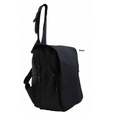 Backpack Tablet Bag With One Shoulder Strap - Black