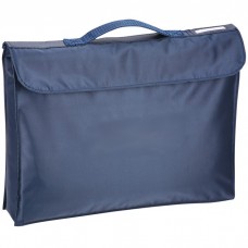 Book Bag With Gusset and Velcro Fastening (navy)